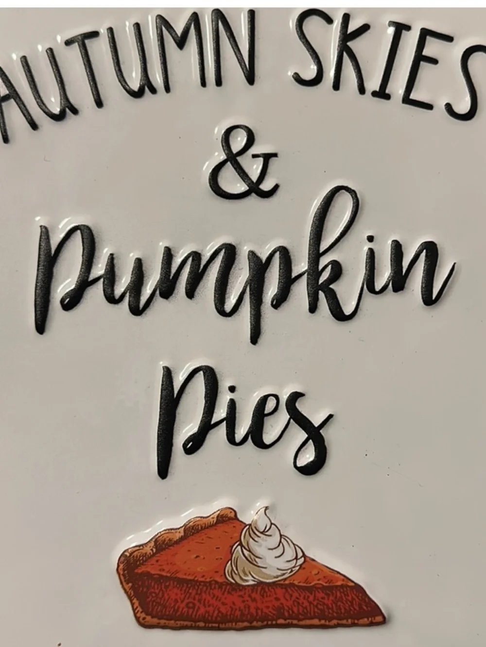Autumn Skies & Pumpkin Pies Metal Wall Decor~NEW!